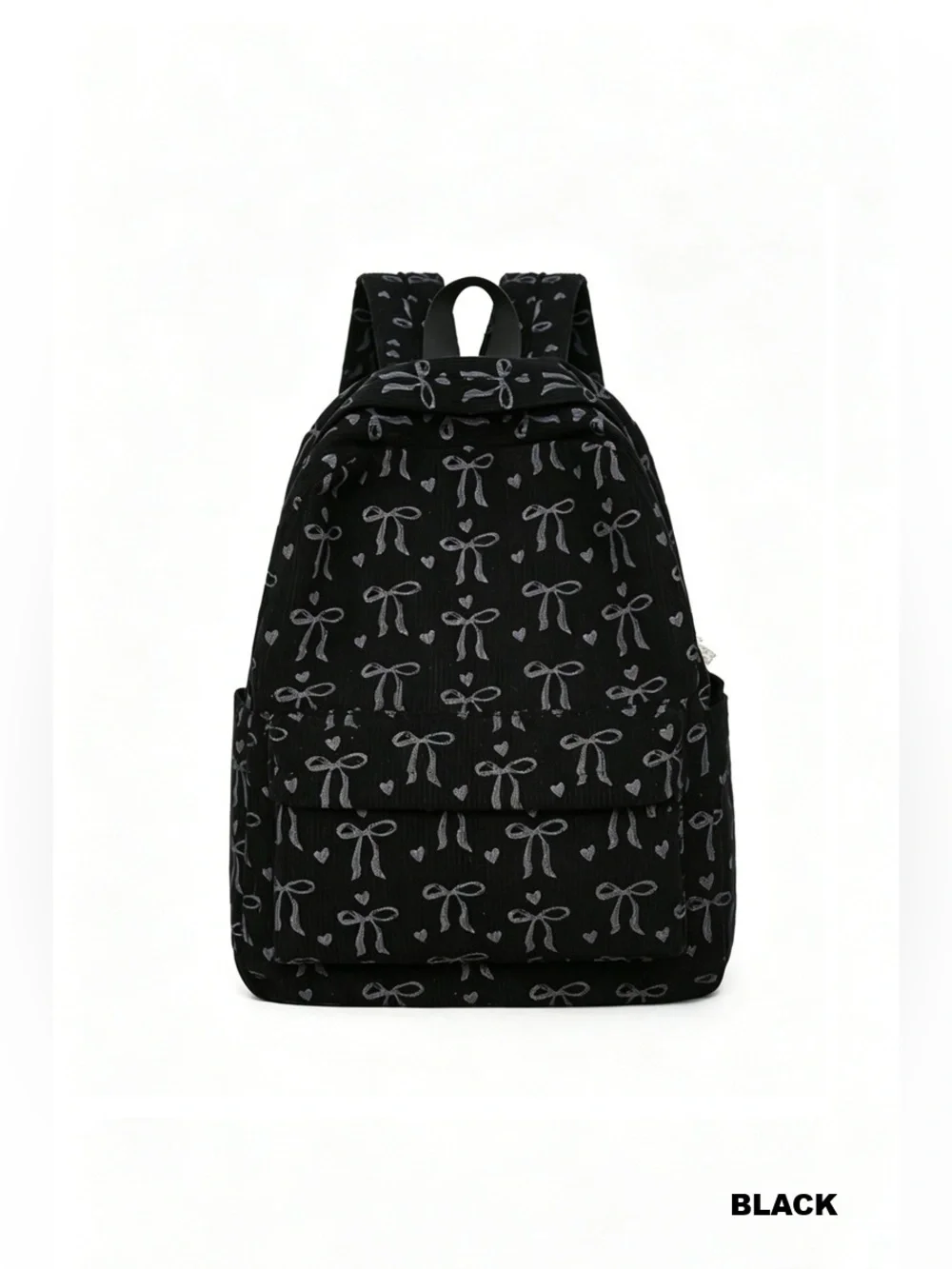 Zenana COQUETTE BOW CORDUROY BACKPACK